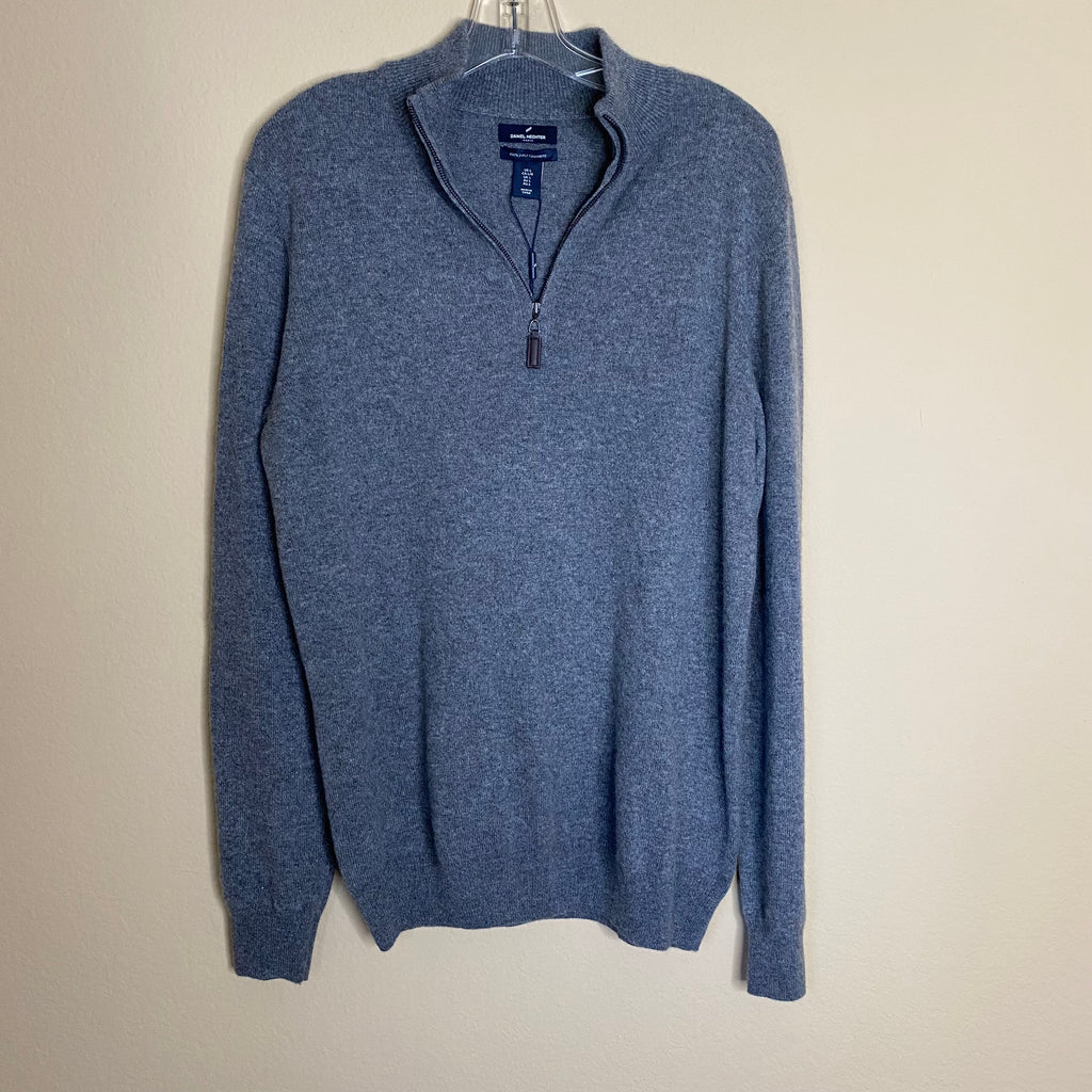 daniel hechter cashmere 1/4 zip sweater (new)