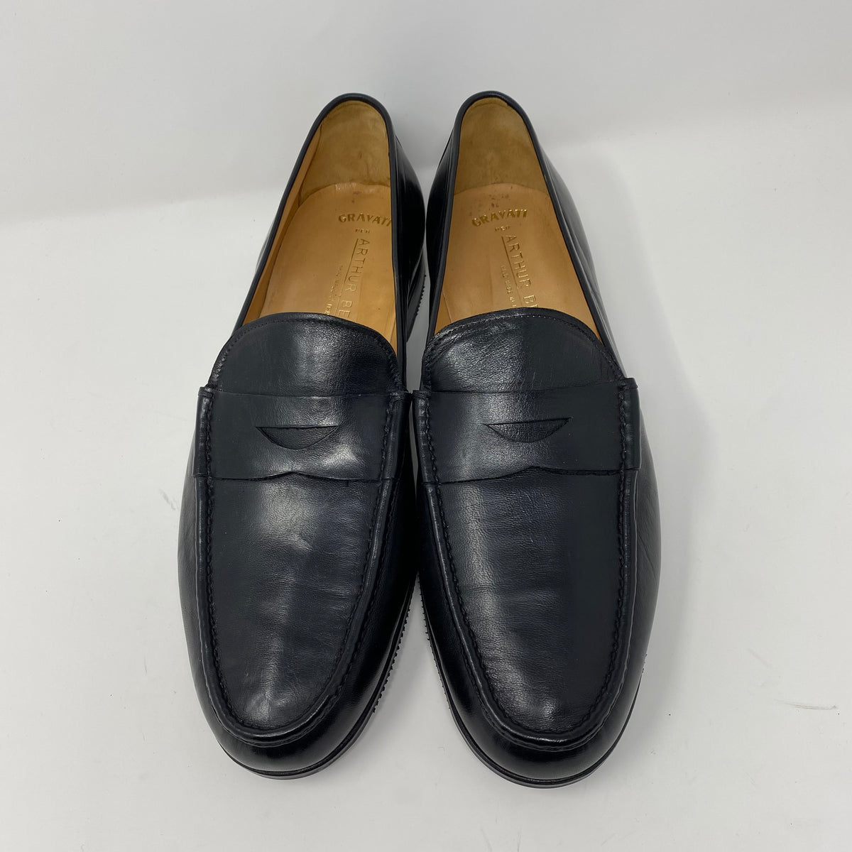 gravati arthur beren leather slip on loafers (new) – styling 