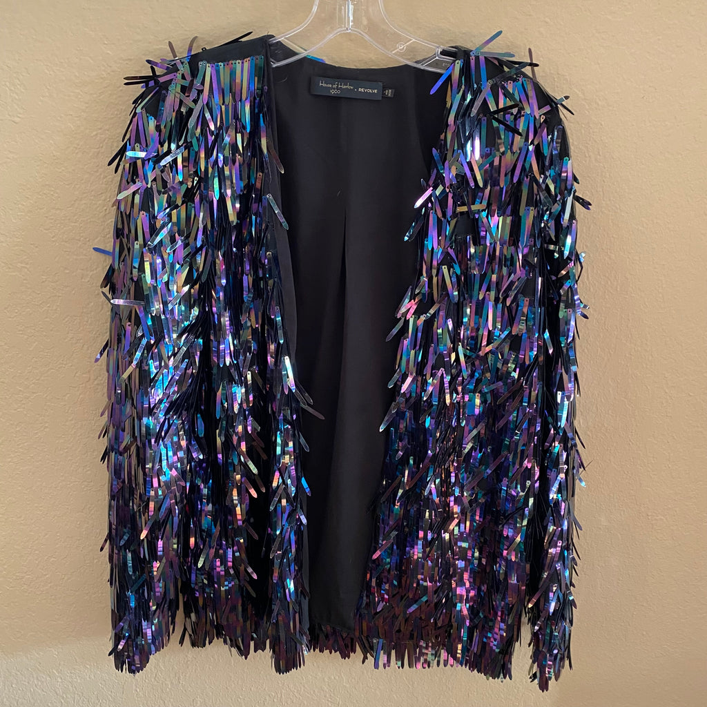 house of harlow 1960 x revolve rocco sequin jacket (new)