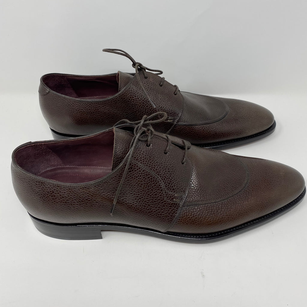 kiton leather lace-up shoes (new)