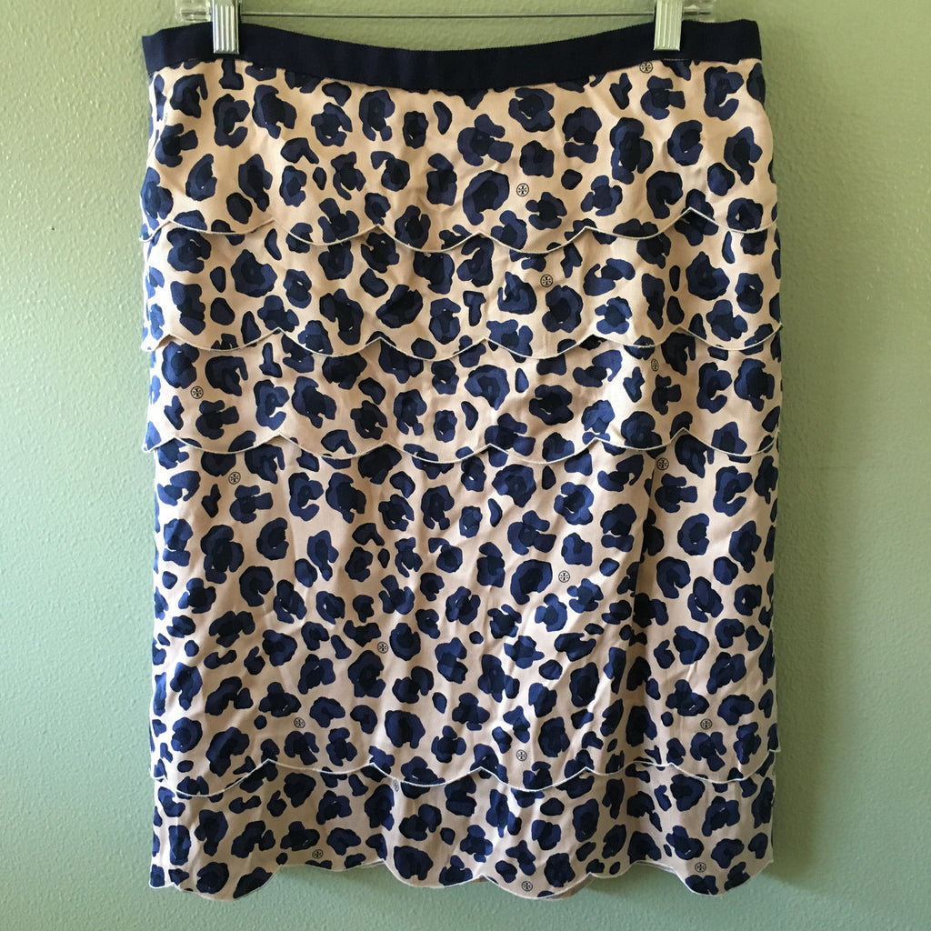 tory burch persian leopard meri skirt (nwt)
