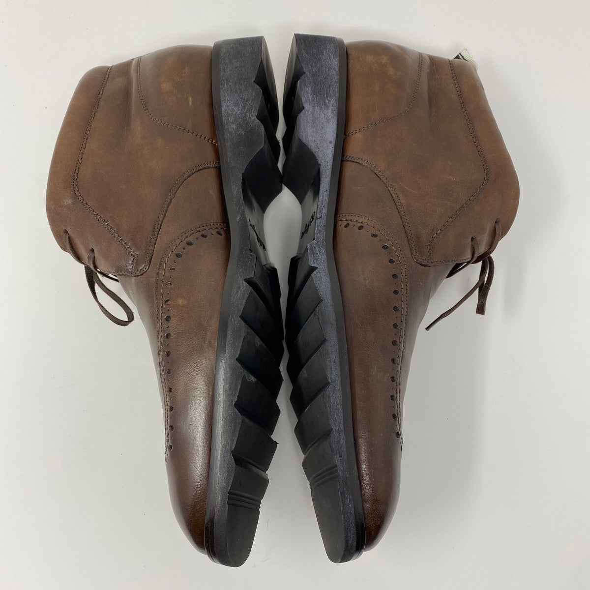 salvatore ferragamo leather lace-up wingtip boots salvatore ferragamo lace-up wingtip boots – styling fabulous  main image 3