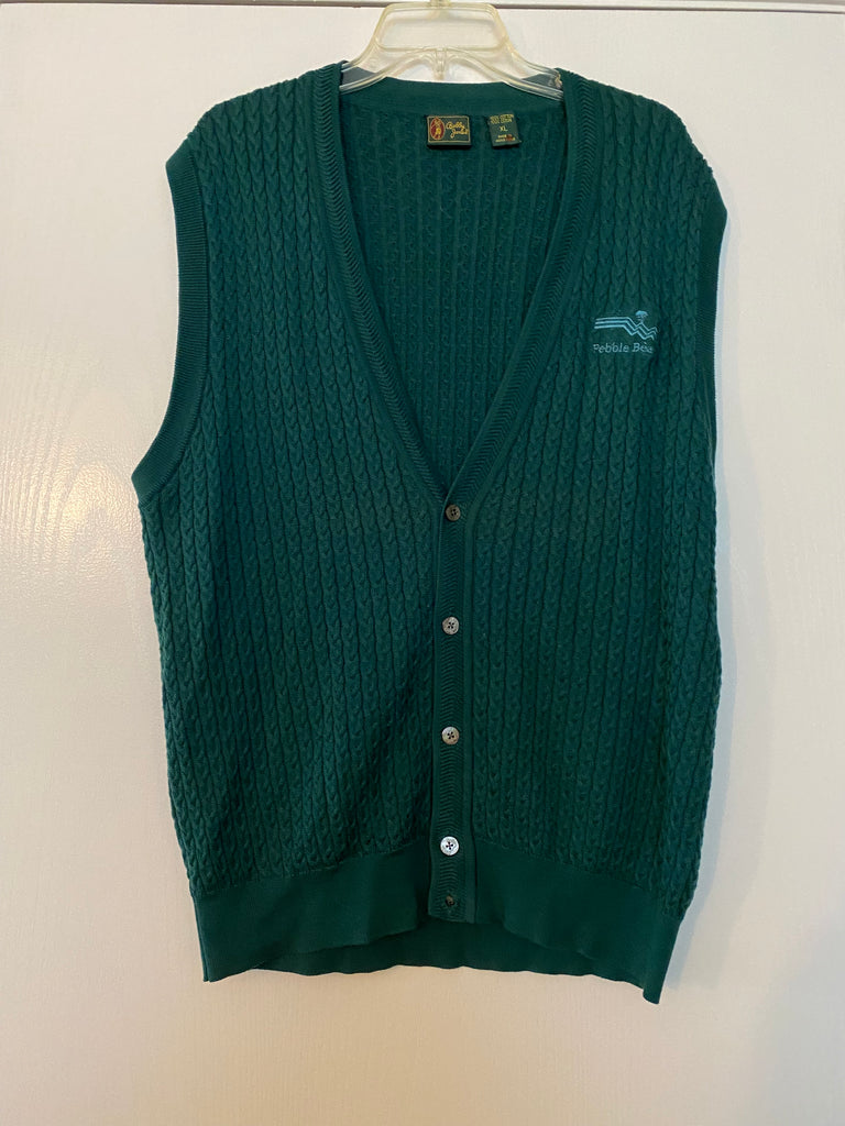 bobby jones vintage pebble beach golf sweater vest