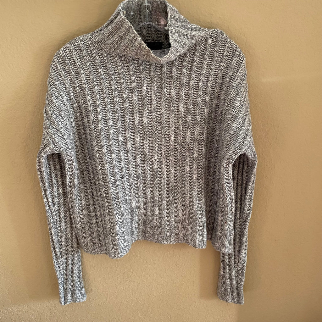 brown allan cable knit sweater