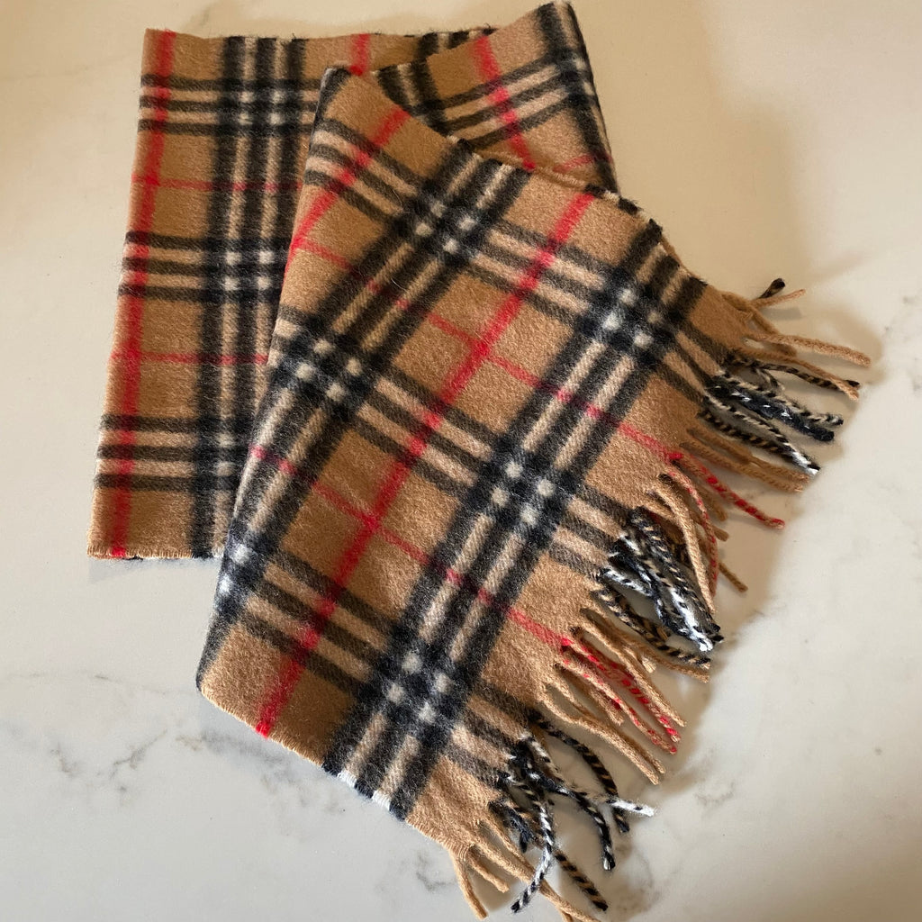 burberry check scarf