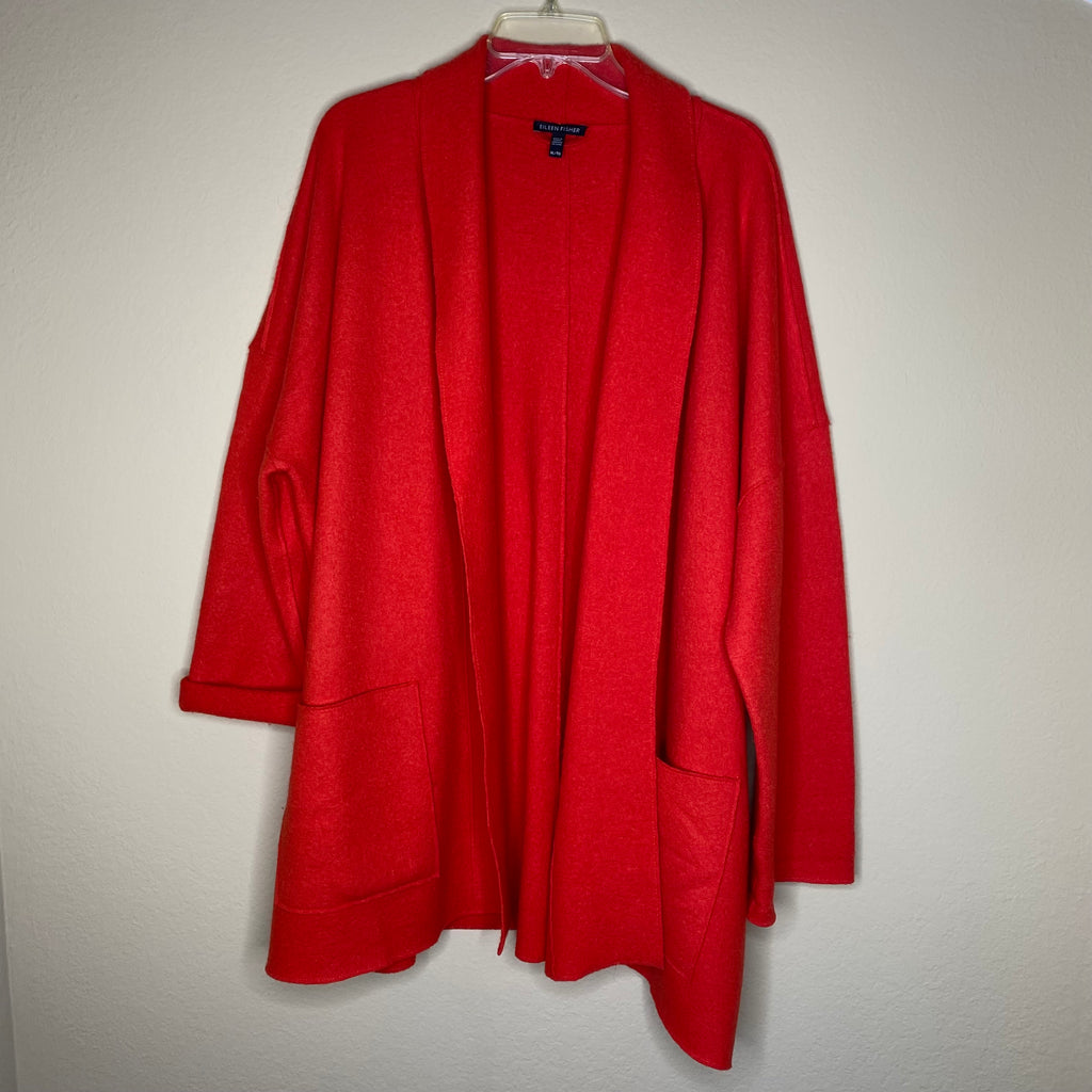 eileen fisher open coat