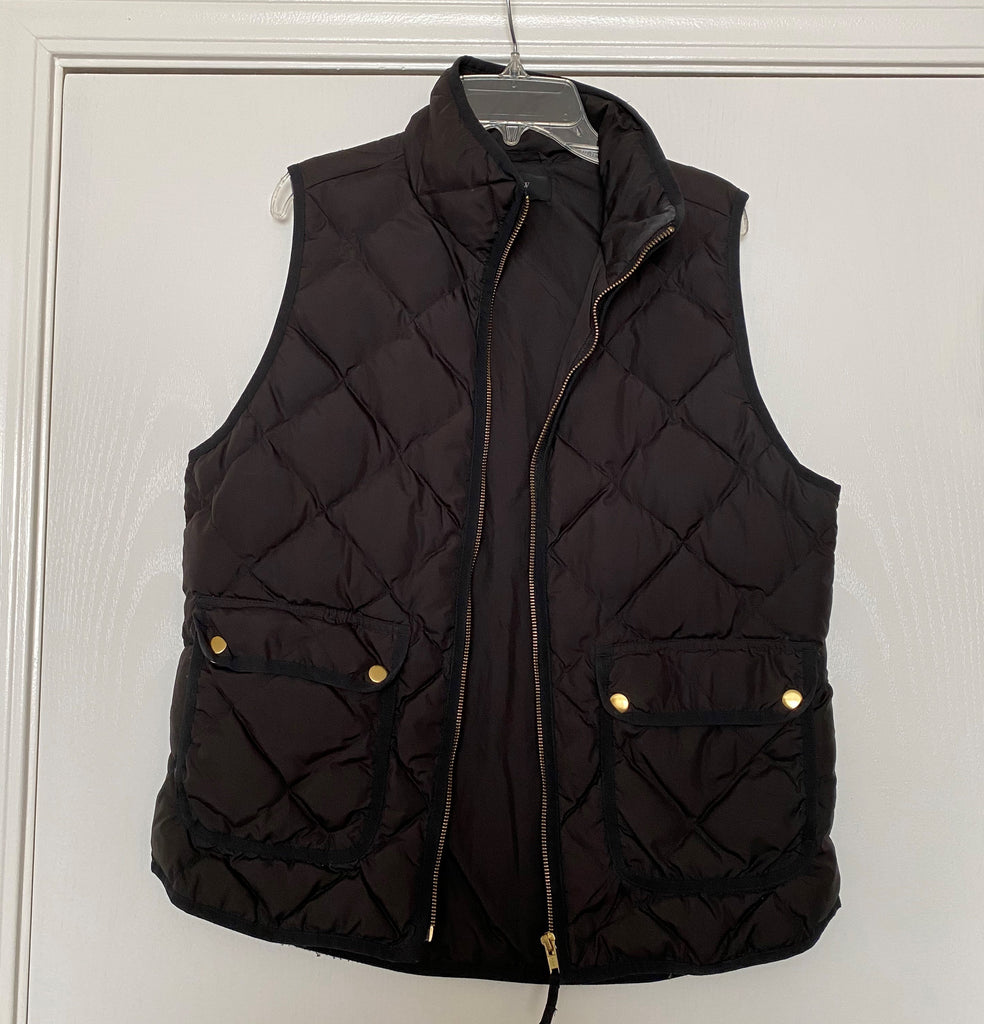 j crew puffer down vest