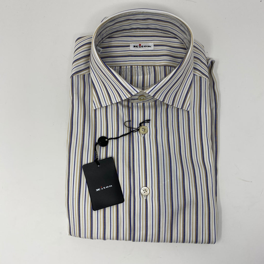 kiton striped dress shirt (new)