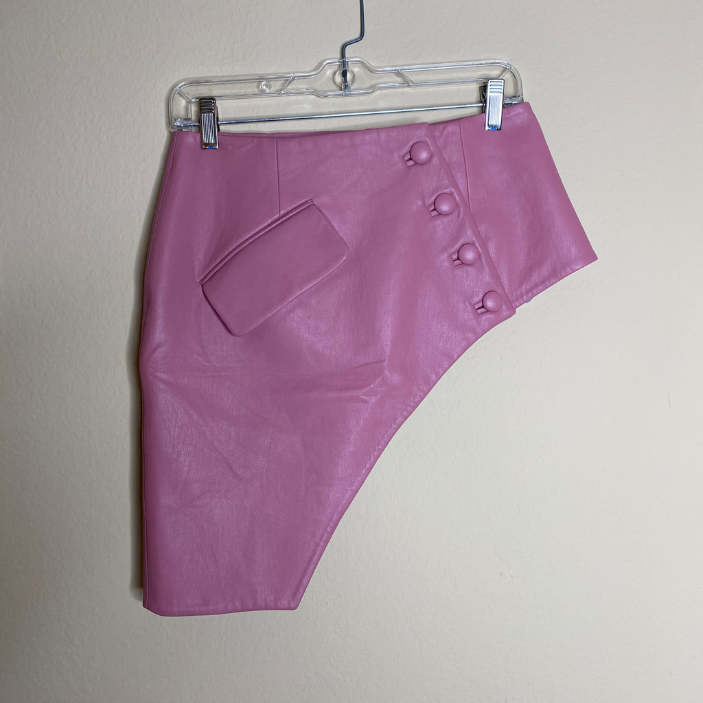 materiel tbilisi faux leather mini skirt (new)