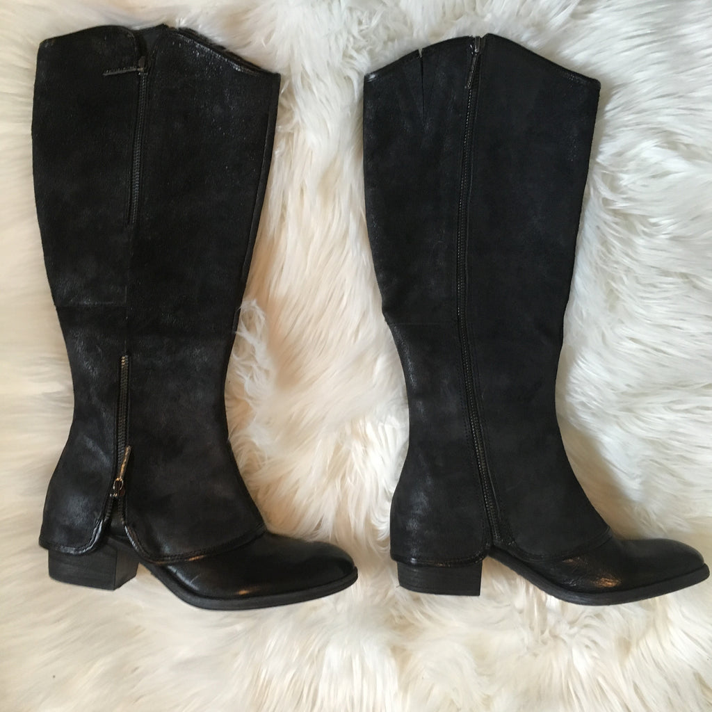 donald j pliner leather boots (new)