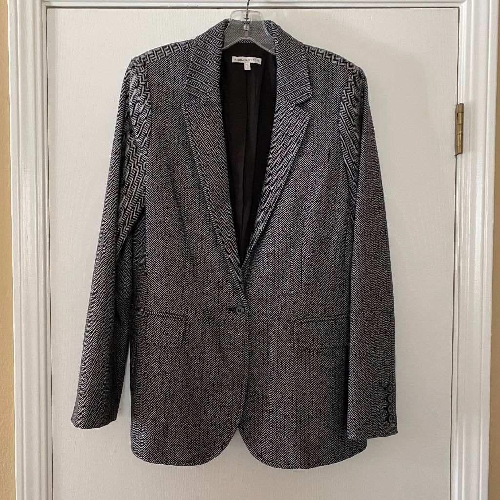 rebecca minkoff tweed blazer jacket