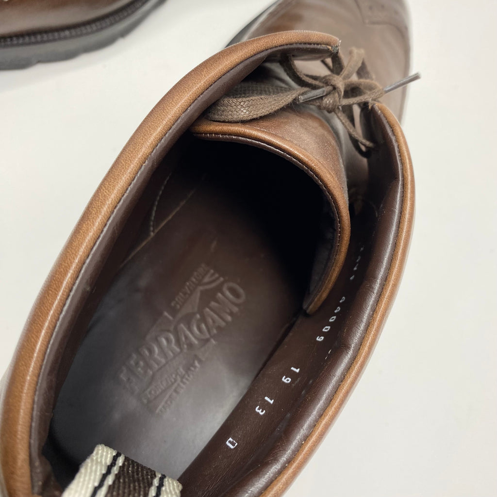 salvatore ferragamo lace-up wingtip boots – styling fabulous  display picture 1