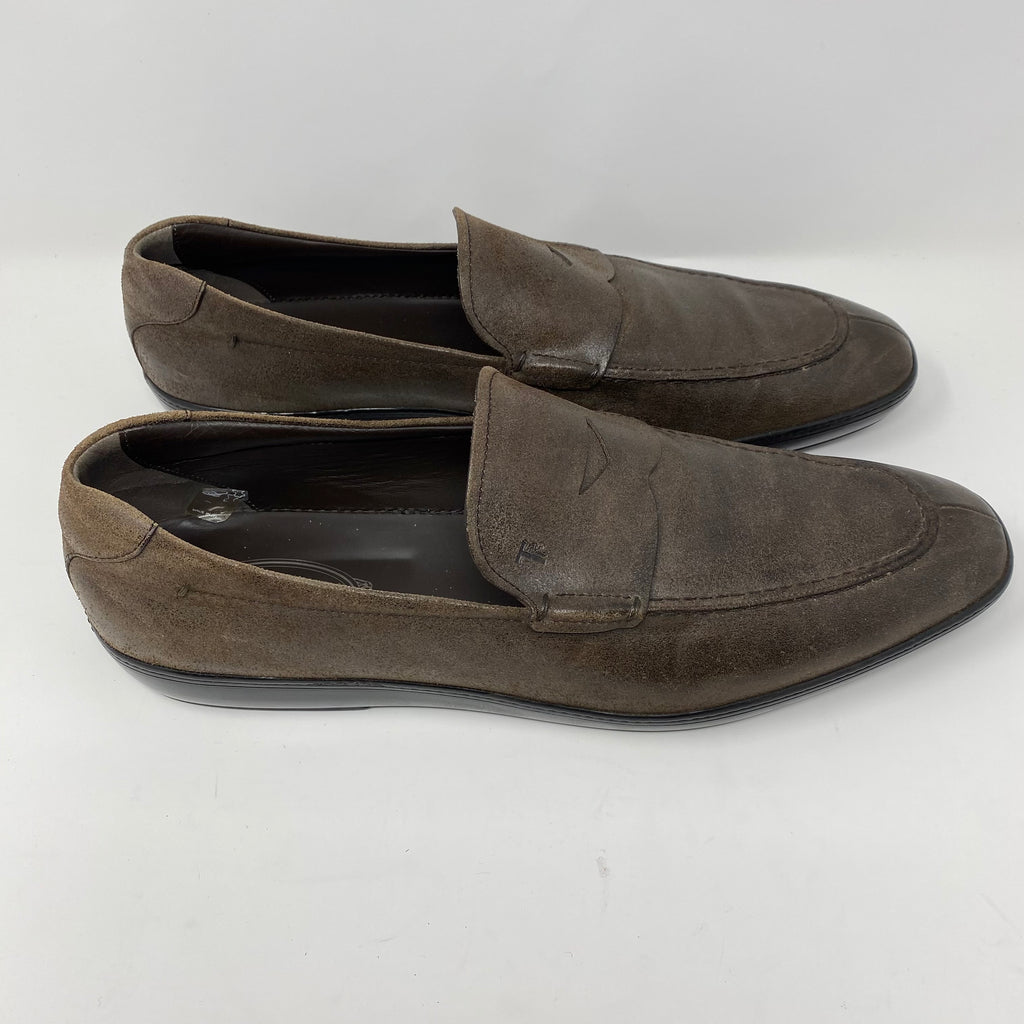 tod's leather slip on loafers (new)