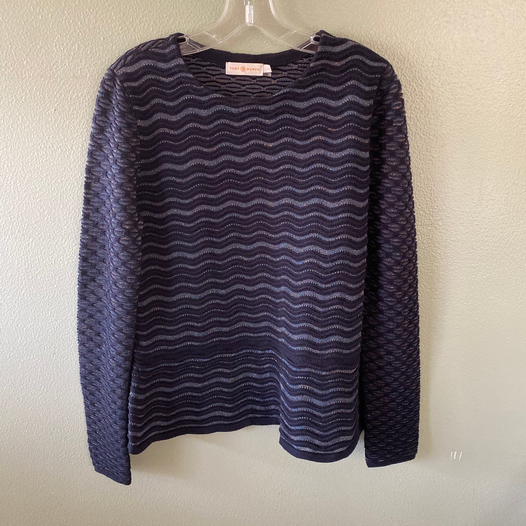 tory burch shimmer sweater top