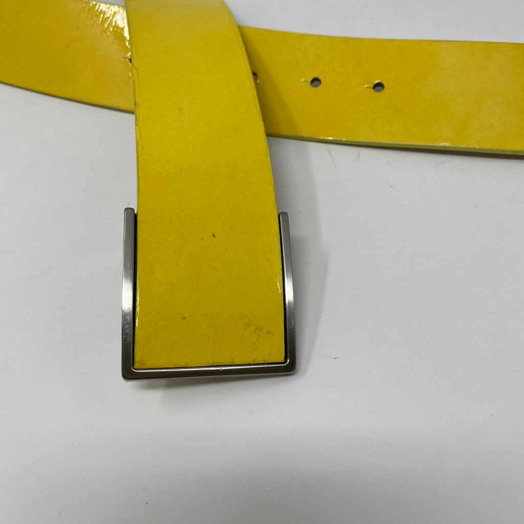 NEW worth patent leather belt Saint Laurent YSL Patent Leather Belt | Neiman Marcus main image 4