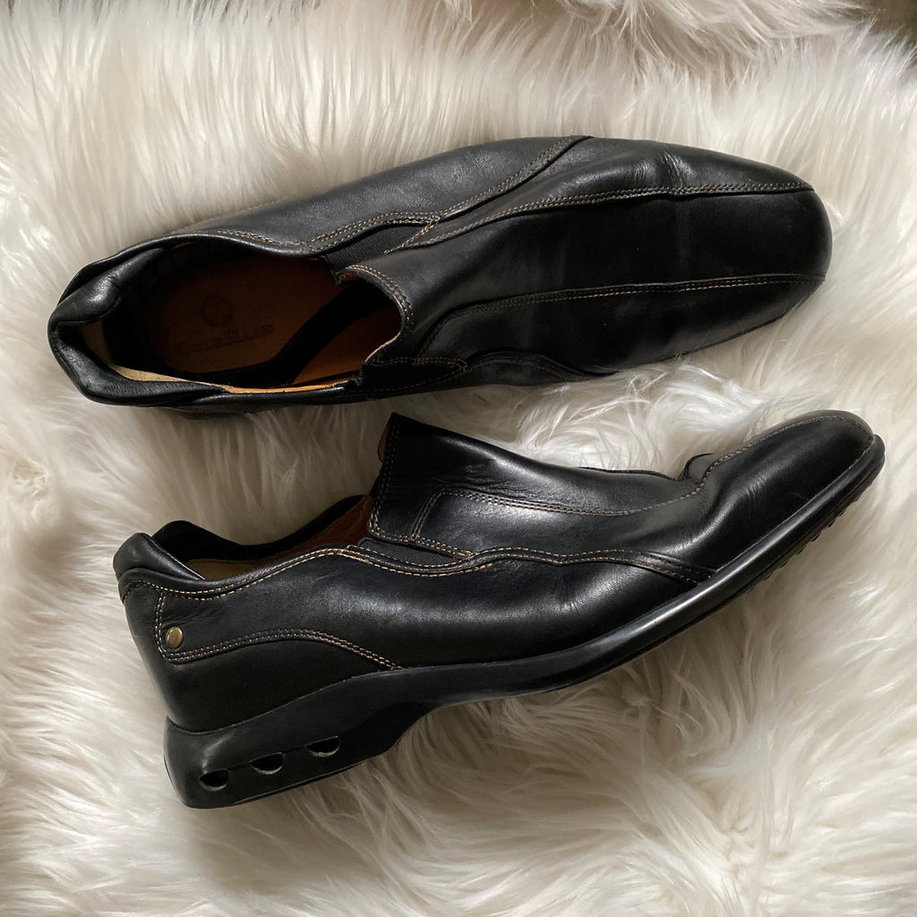 cole haan leather slip on shoes w/ nikeair