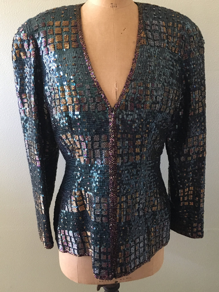 unbranded vintage sequin blazer jacket