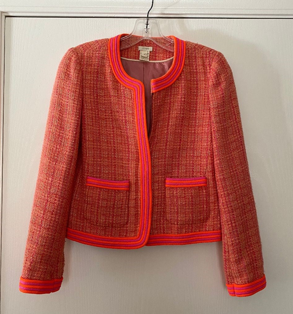 j crew tweed blazer jacket