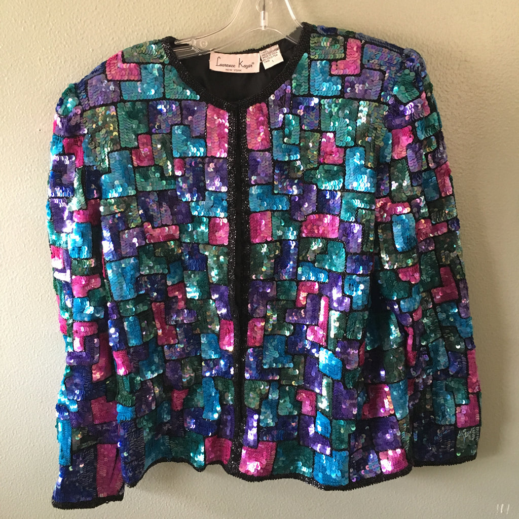 laurence kazar vintage sequin jacket