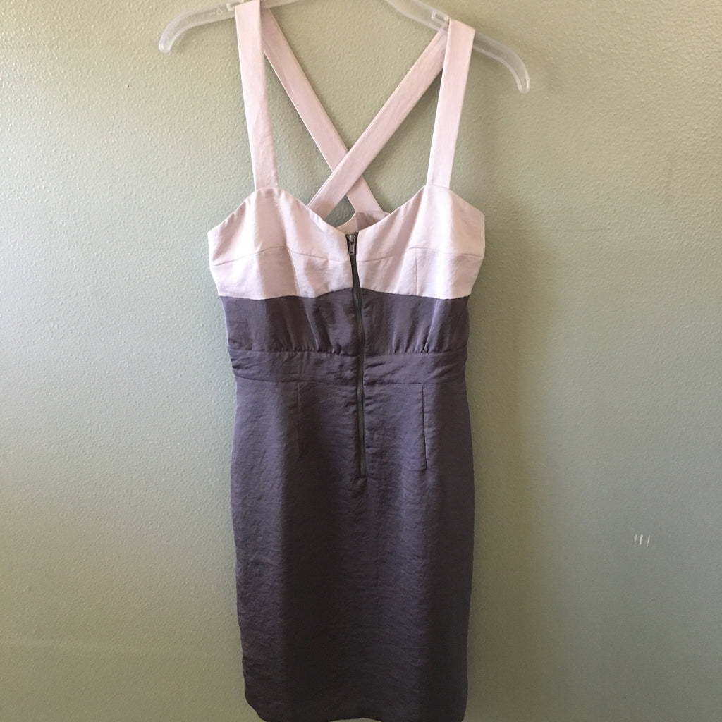 club monaco two tone dress