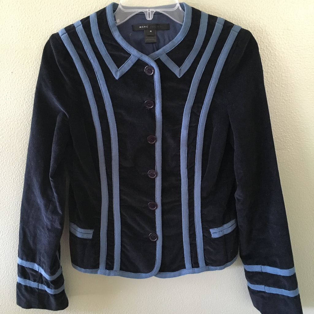 marc jacobs blue blazer jacket